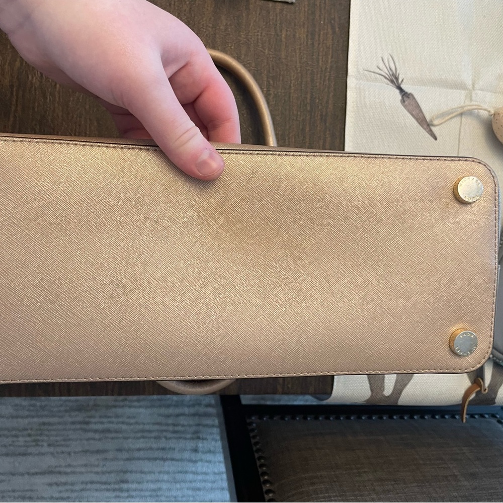 Michael Kors Cindy Leather Dome Satchel - Picture 7 of 7